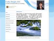 Tablet Screenshot of cathydaigle.com